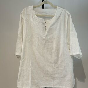 White tunic Xxl NWT